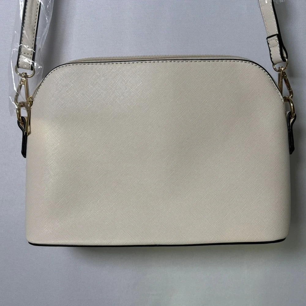 *NWOT*‎ LOVEVOOK Cream Crossbody Dome Satchel Purse